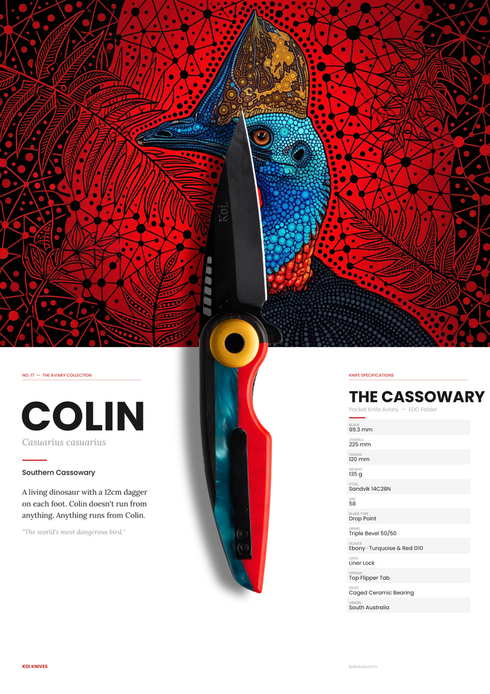 "Colin" | The Cassowary EDC Pocket Knife