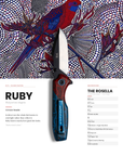 "Ruby" | The Crimson Rosella Pocket Knife