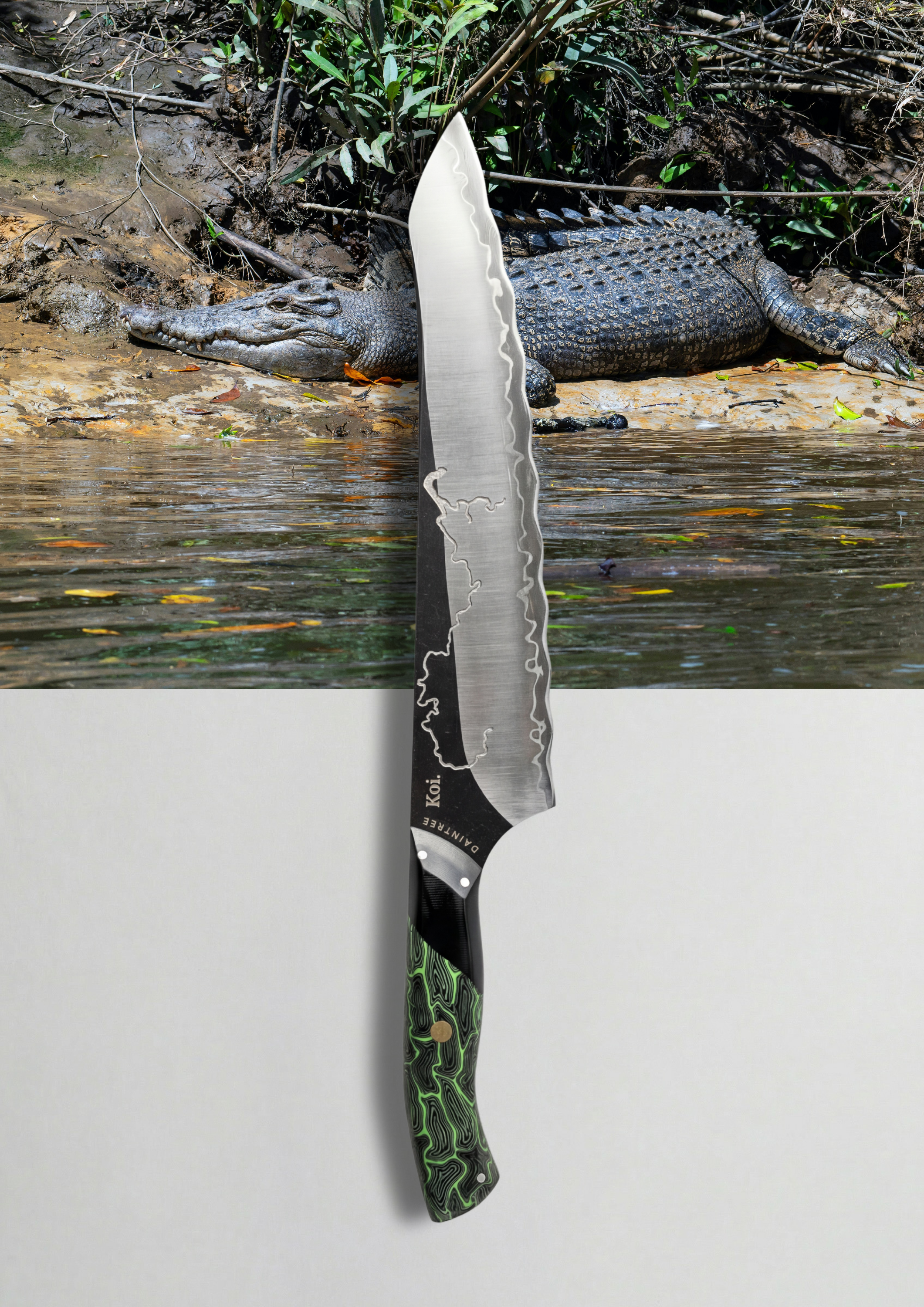 The Daintree River Knife | Serrated Knife