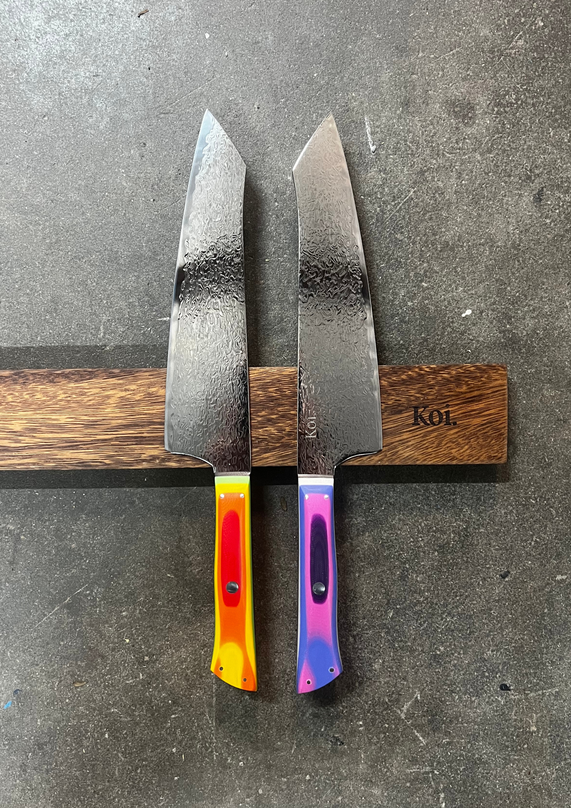 Kiritsuke Knife | &quot;K-Tip&quot; | Rainbow Collection - Koi Knives