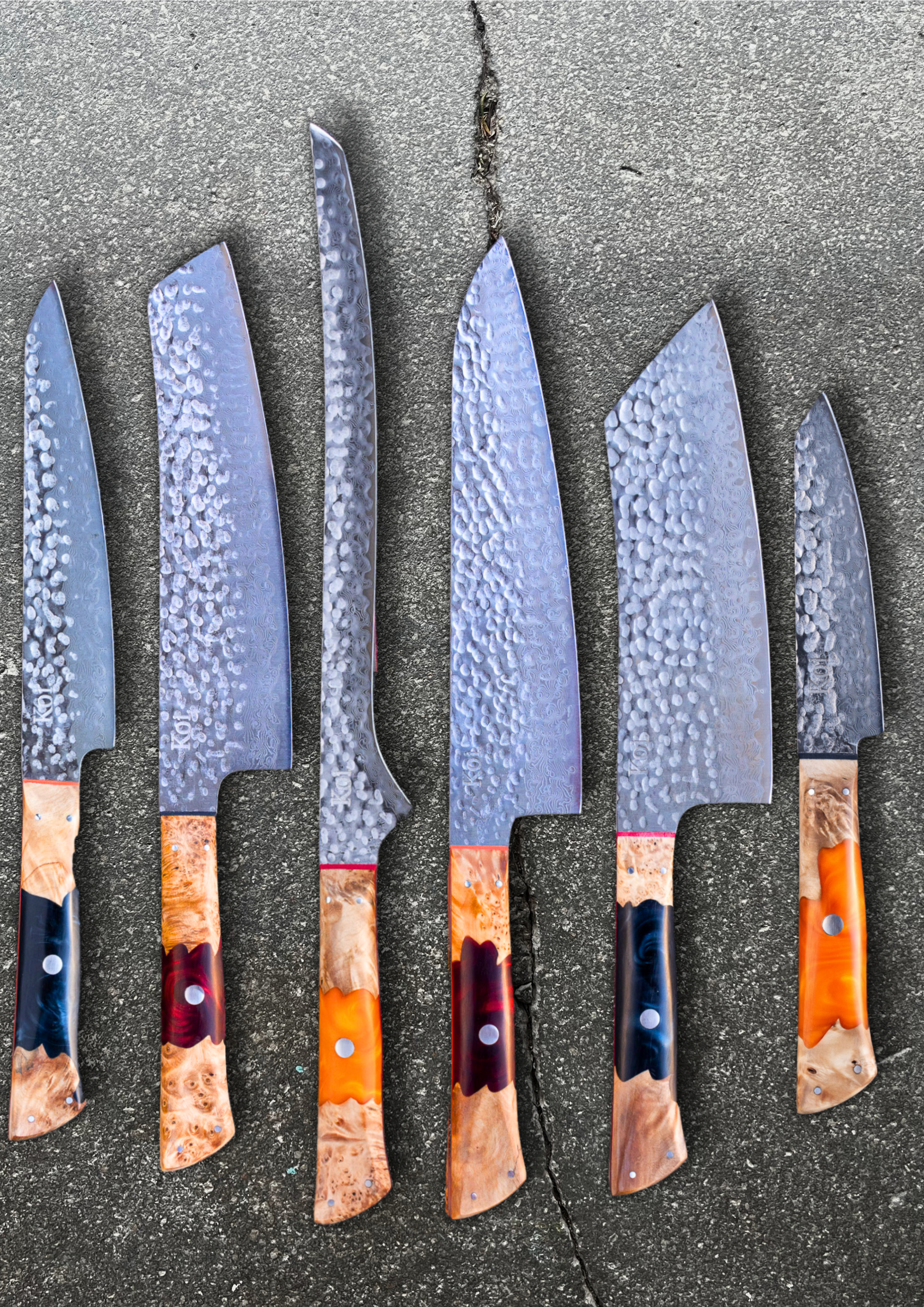 Complete Osaka 6 Set - Koi Knives