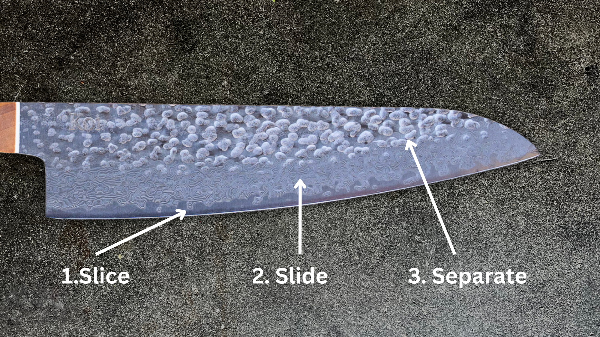 Hammered Gyuto - Koi Knives