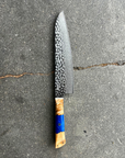 Chefs Knife | Hammered 67 | Blue Handle - Koi Knives