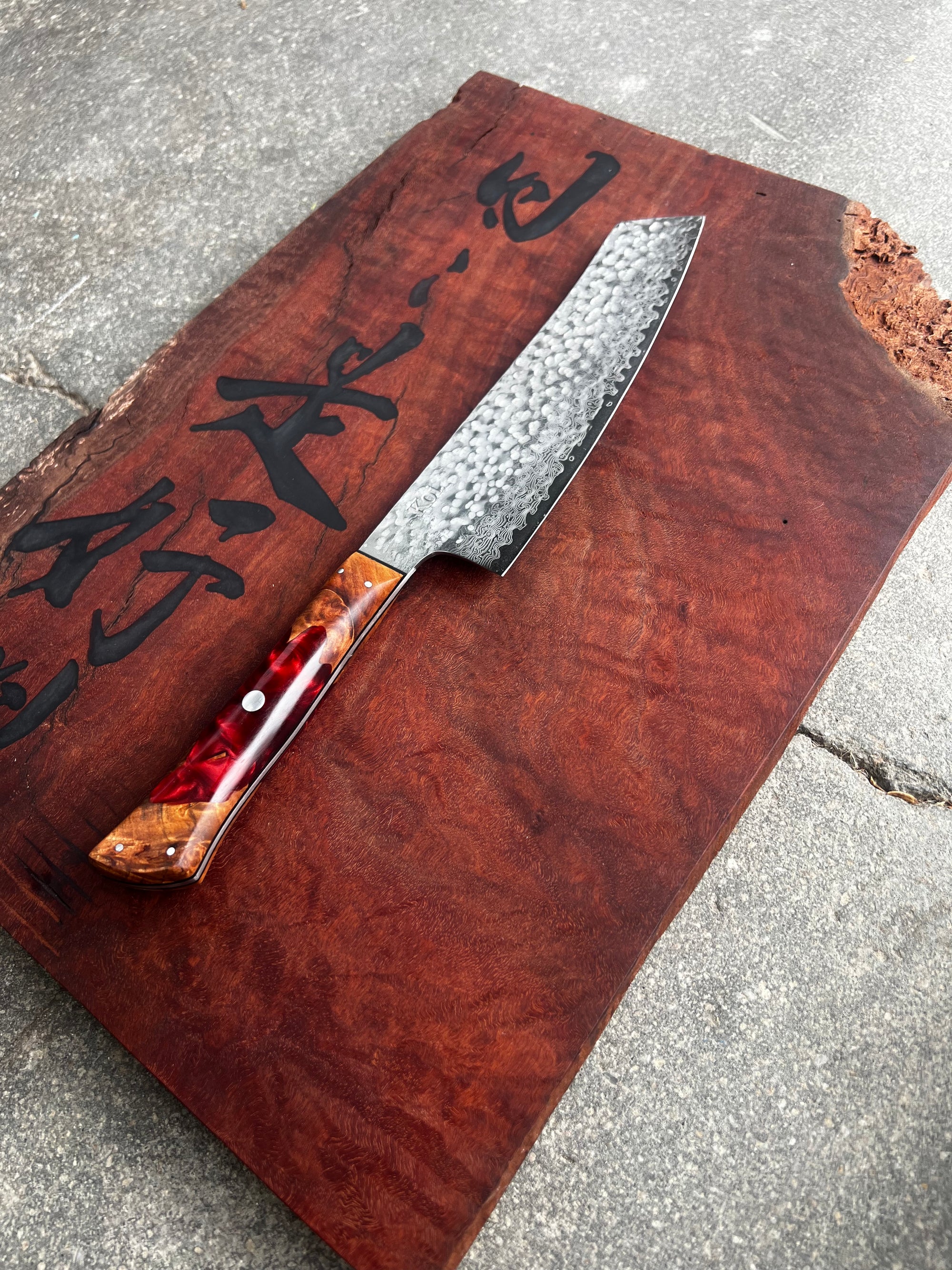 Hammered Veg Chopper - Koi Knives