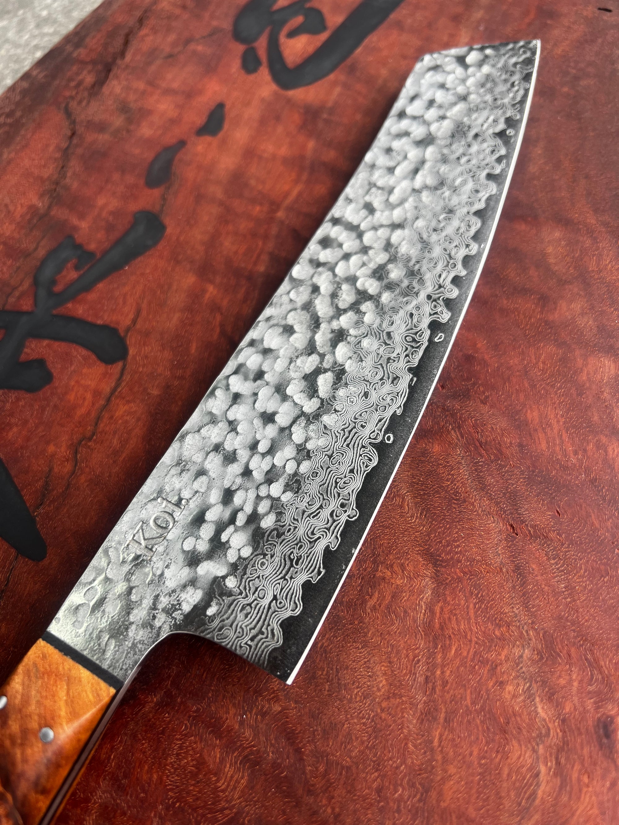 Hammered Veg Chopper - Koi Knives