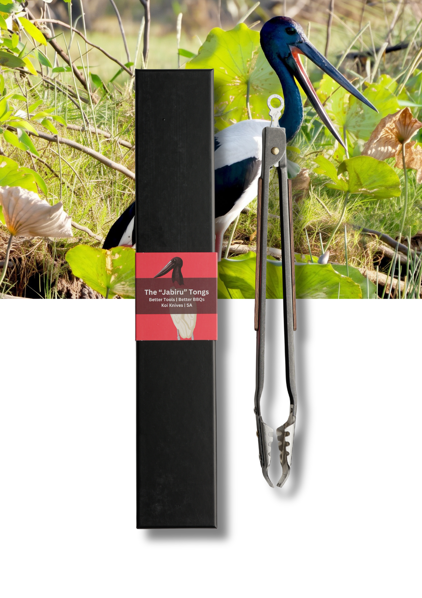 "Jen" the Jabiru | Australian BBQ Tongs