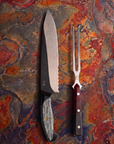 The White "King of the BBQ" Knife & Echidna Fork