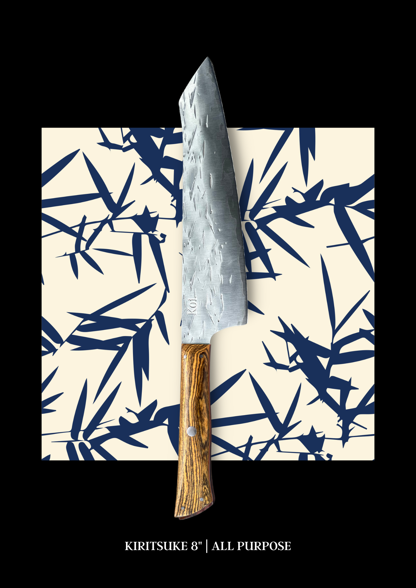 Bamboo &amp; Ebony Kiritsuke *8 - Koi Knives