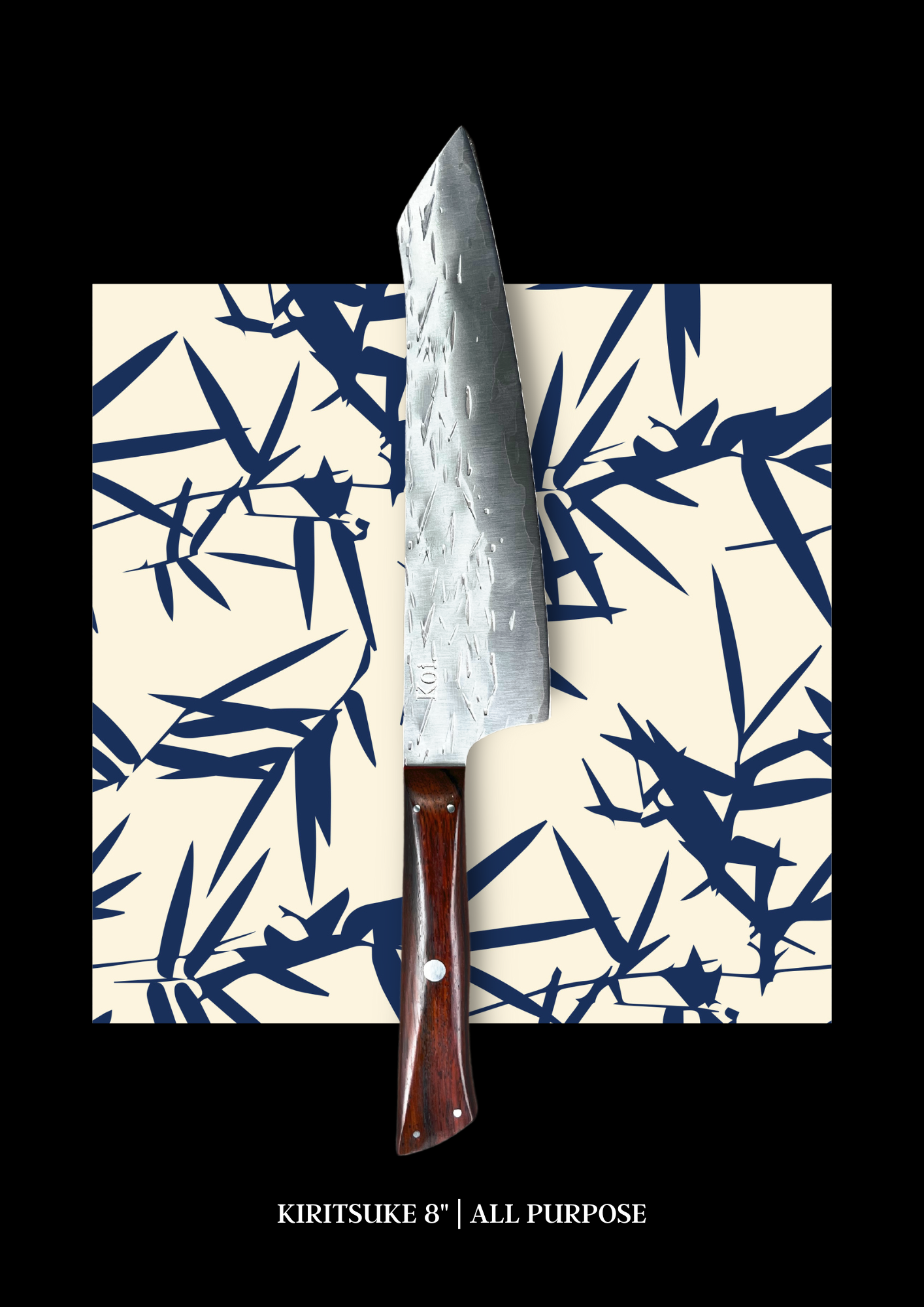 Bamboo &amp; Ebony Kiritsuke *8 - Koi Knives