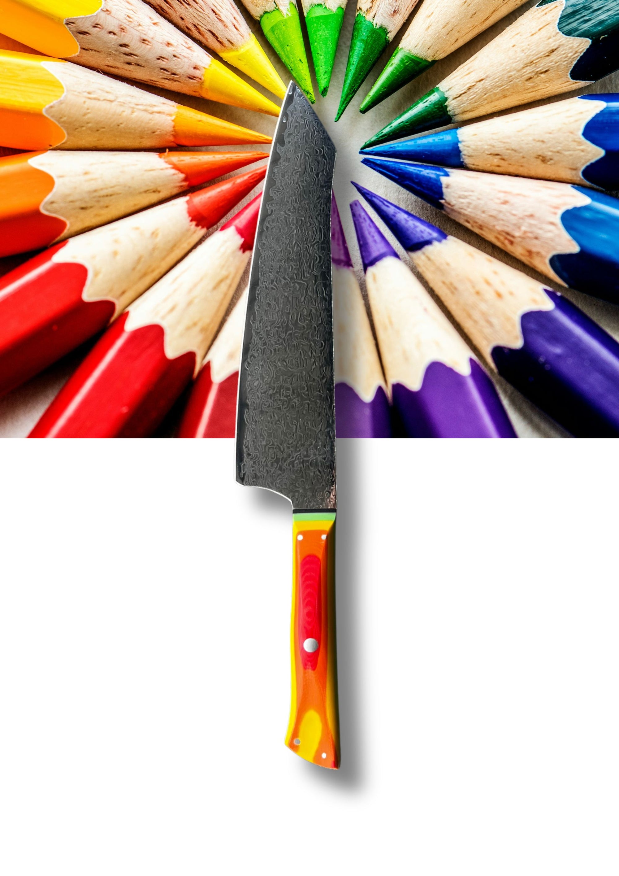 Kiritsuke Knife | "K-Tip" | Rainbow Collection