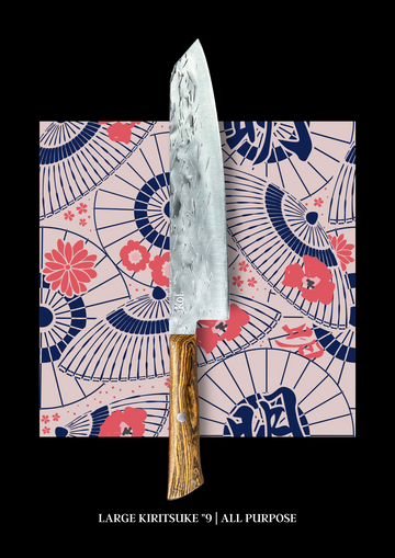 Bamboo & Ebony Kiritsuke "9 - Koi Knives