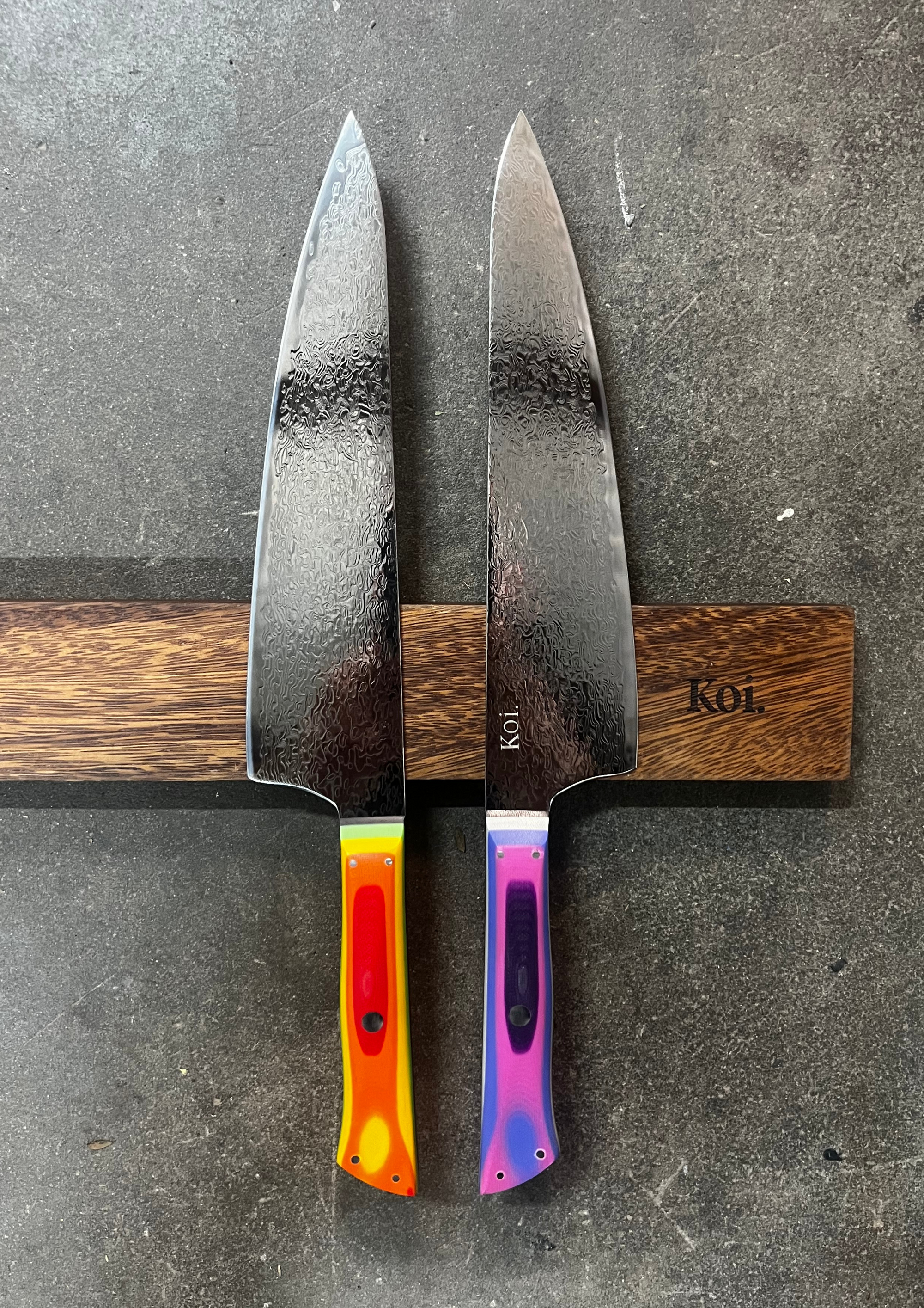 3 Knife Starter Set | &quot;All-Purpose&quot; | Rainbow Collection - Koi Knives