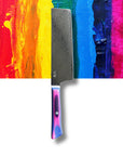Nakiri Vegetable Knife | "Leaf Cutter" | Rainbow Collection