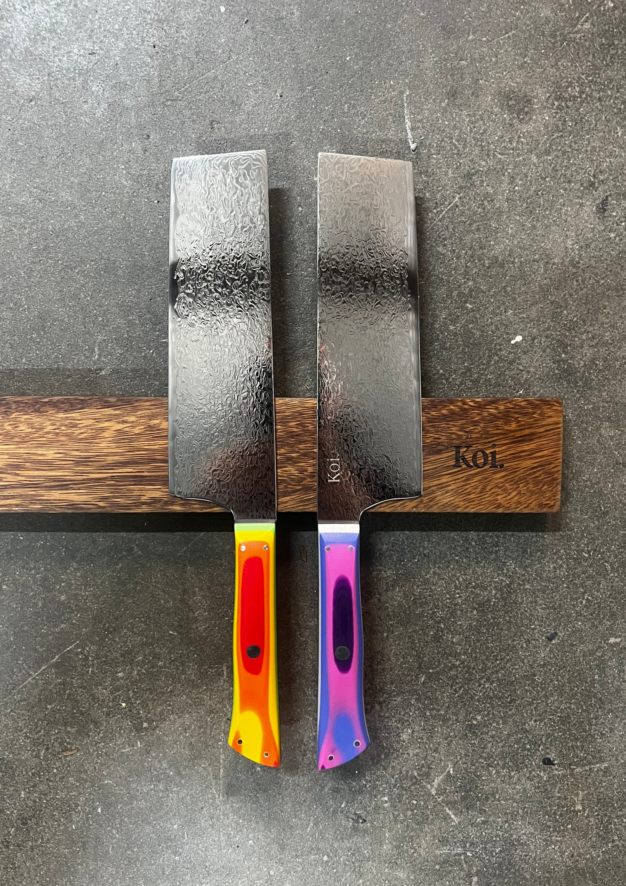 6 Knife Starter Set | &quot;Allrounders&quot; | Rainbow Collection - Koi Knives