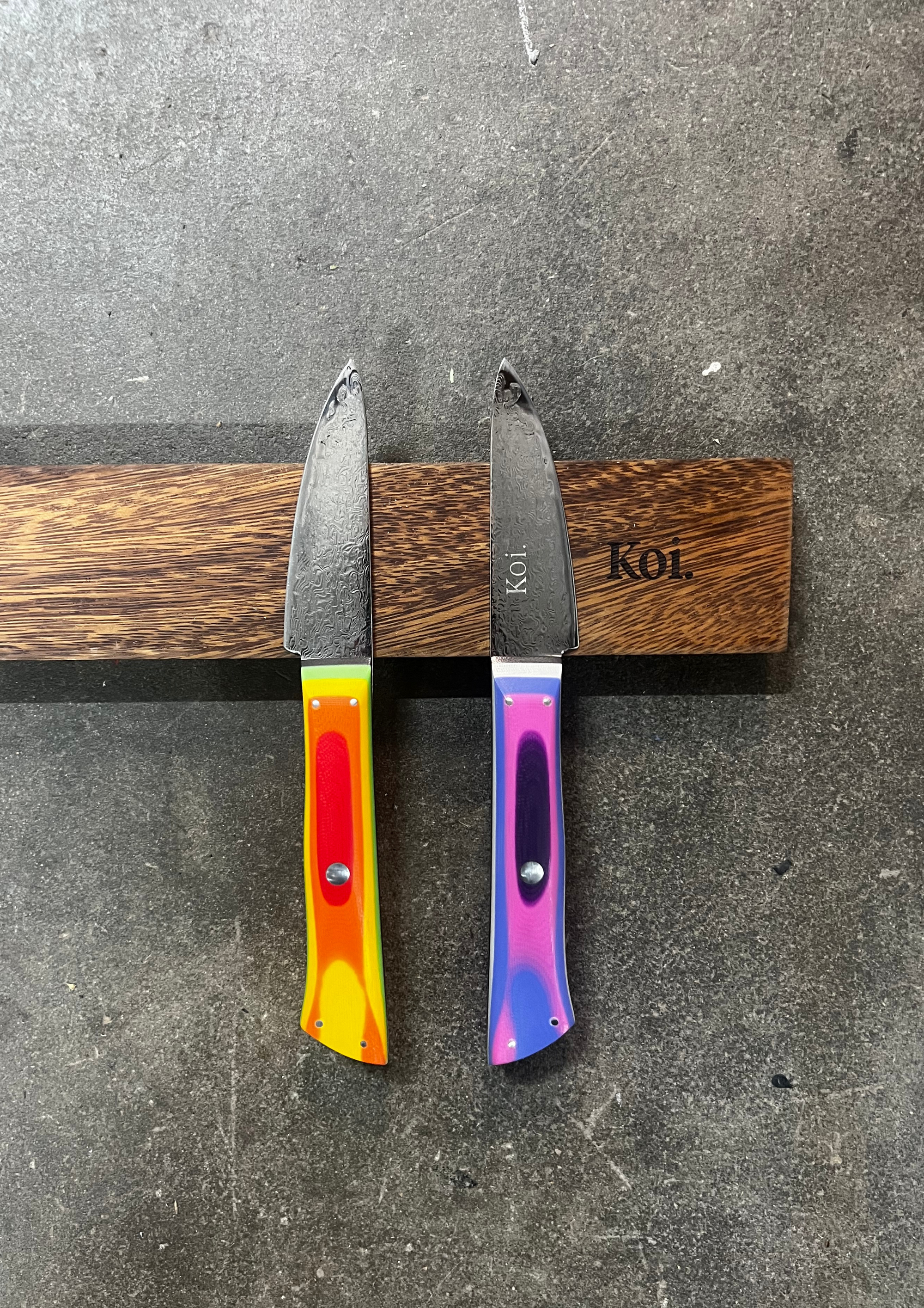 Paring Knife | &quot;Mini Chefs&quot; | Rainbow Collection - Koi Knives