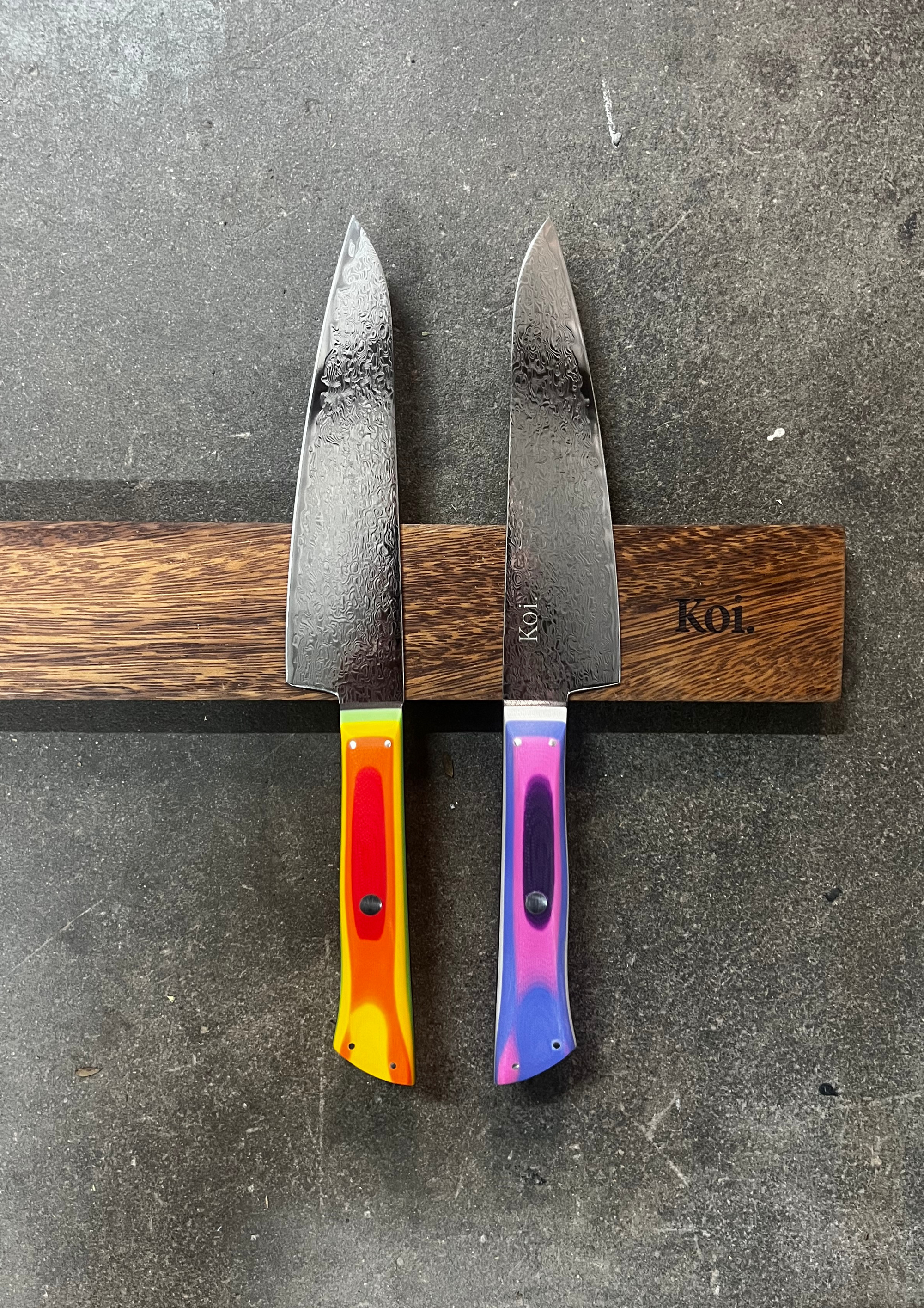 3 Knife Starter Set | "All-Purpose" | Rainbow Collection - Koi Knives