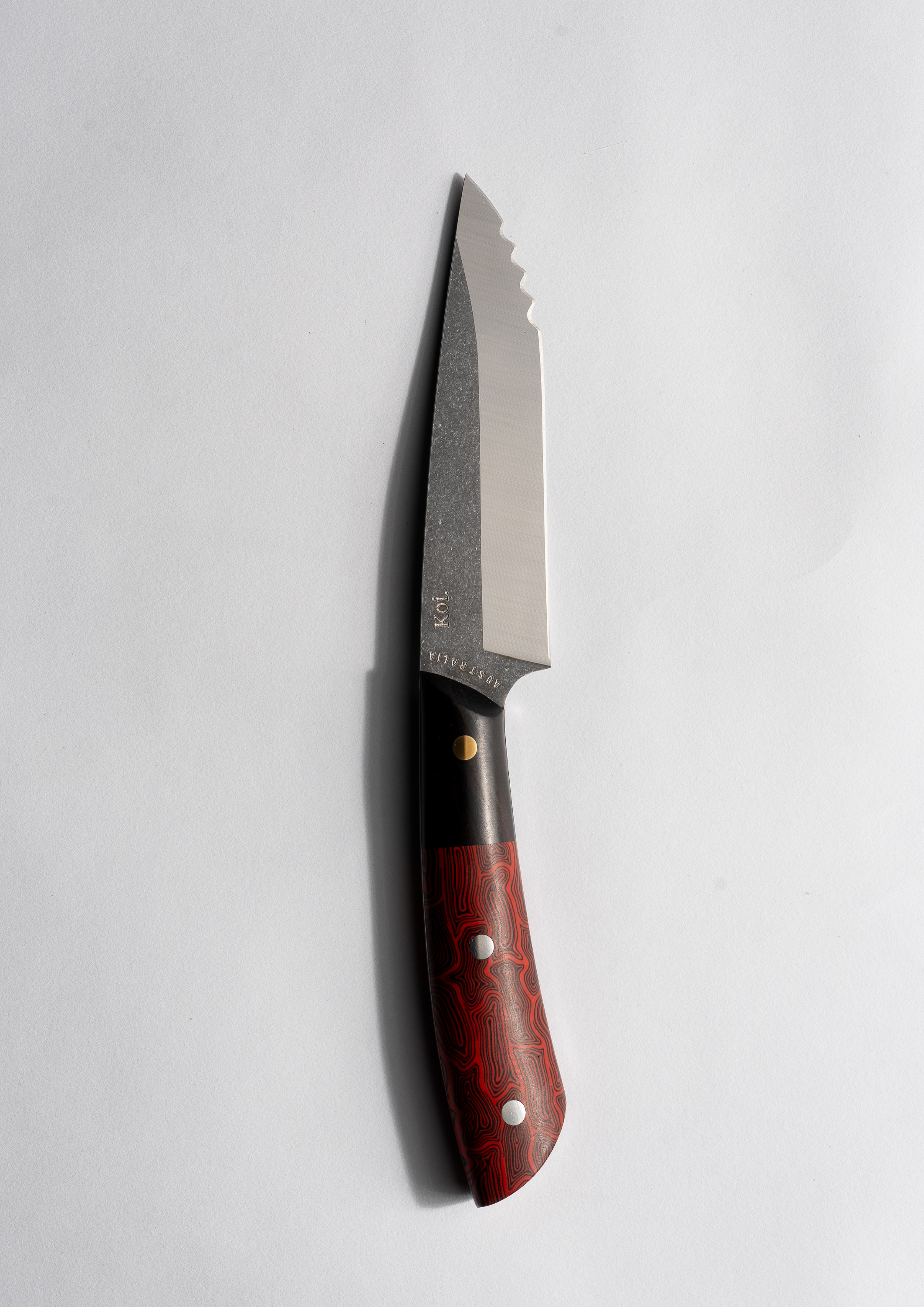 The Australian Steak Knife - Red Handle – Koi Knives