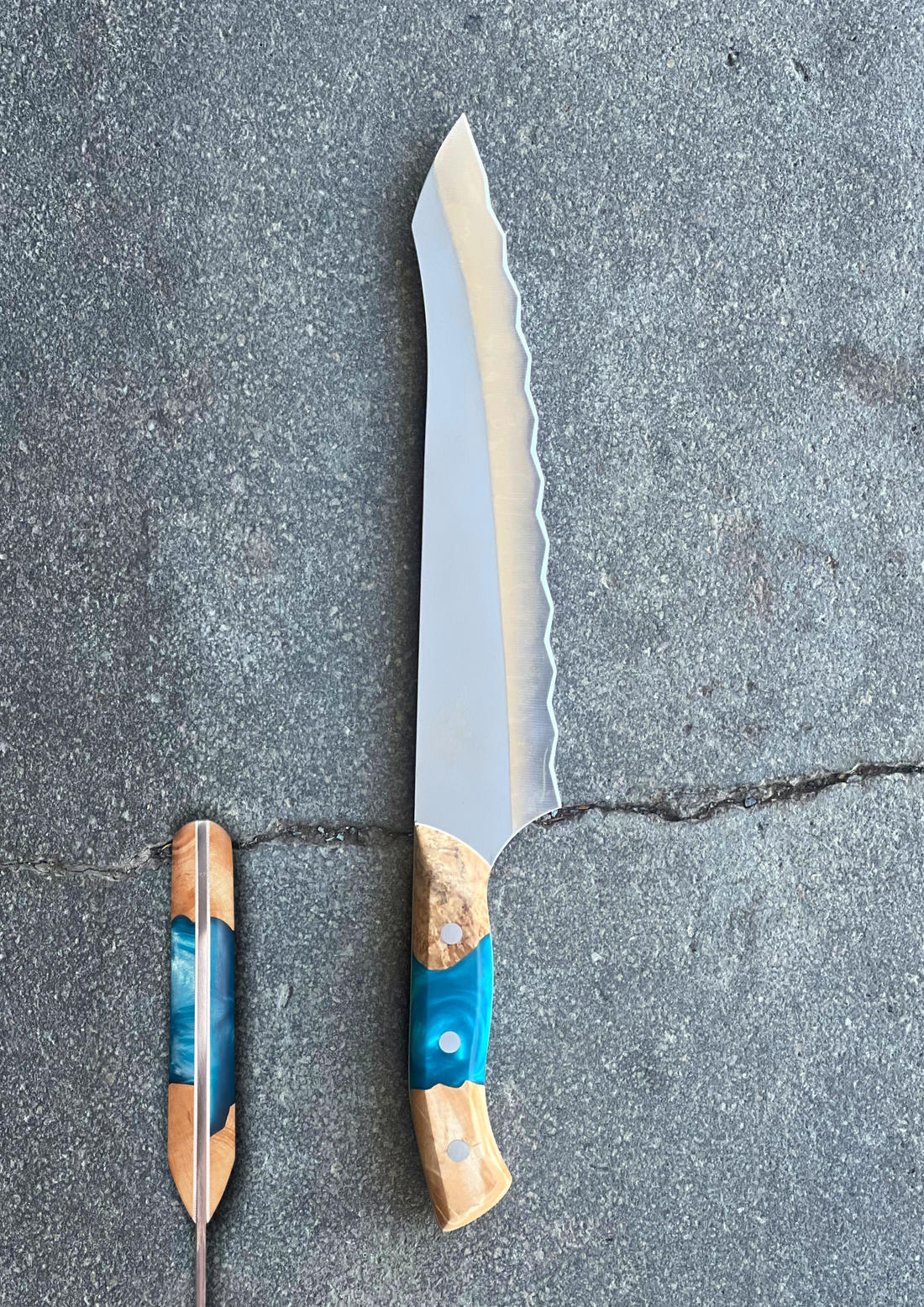 Australian Serrated Knife | "The Croc" Knife | Custom - Koi Knives