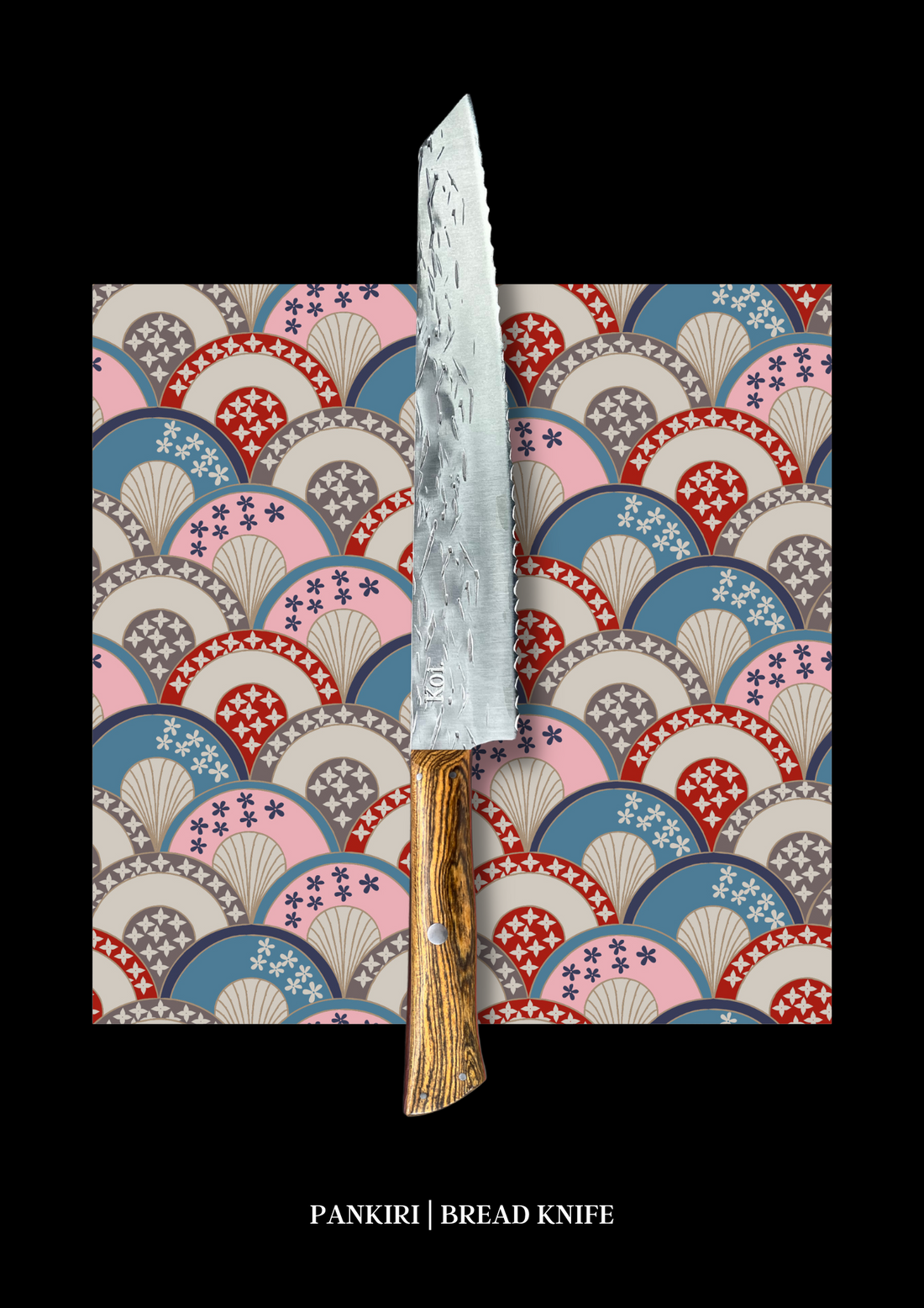 Bamboo & Ebony Serrated - Koi Knives
