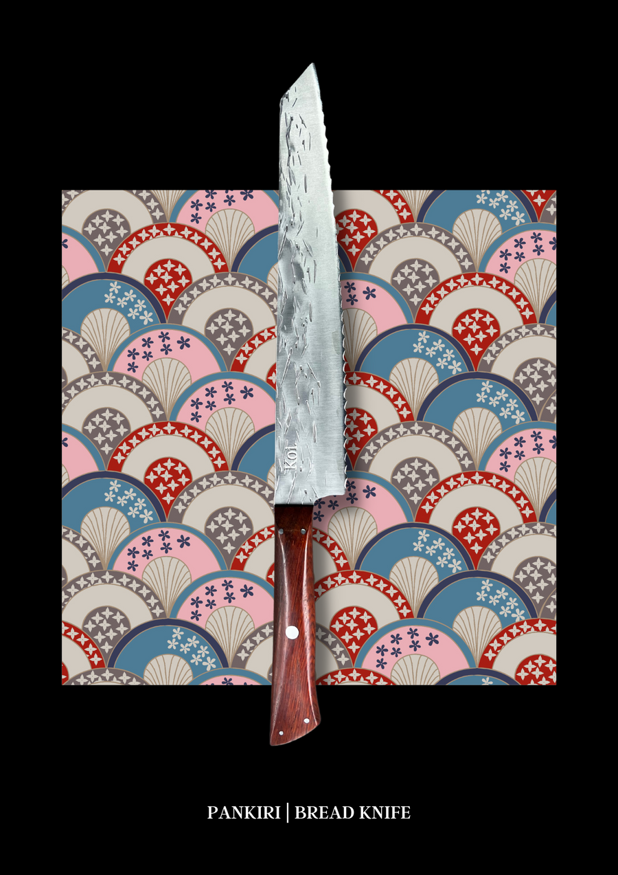 Bamboo & Ebony Serrated - Koi Knives