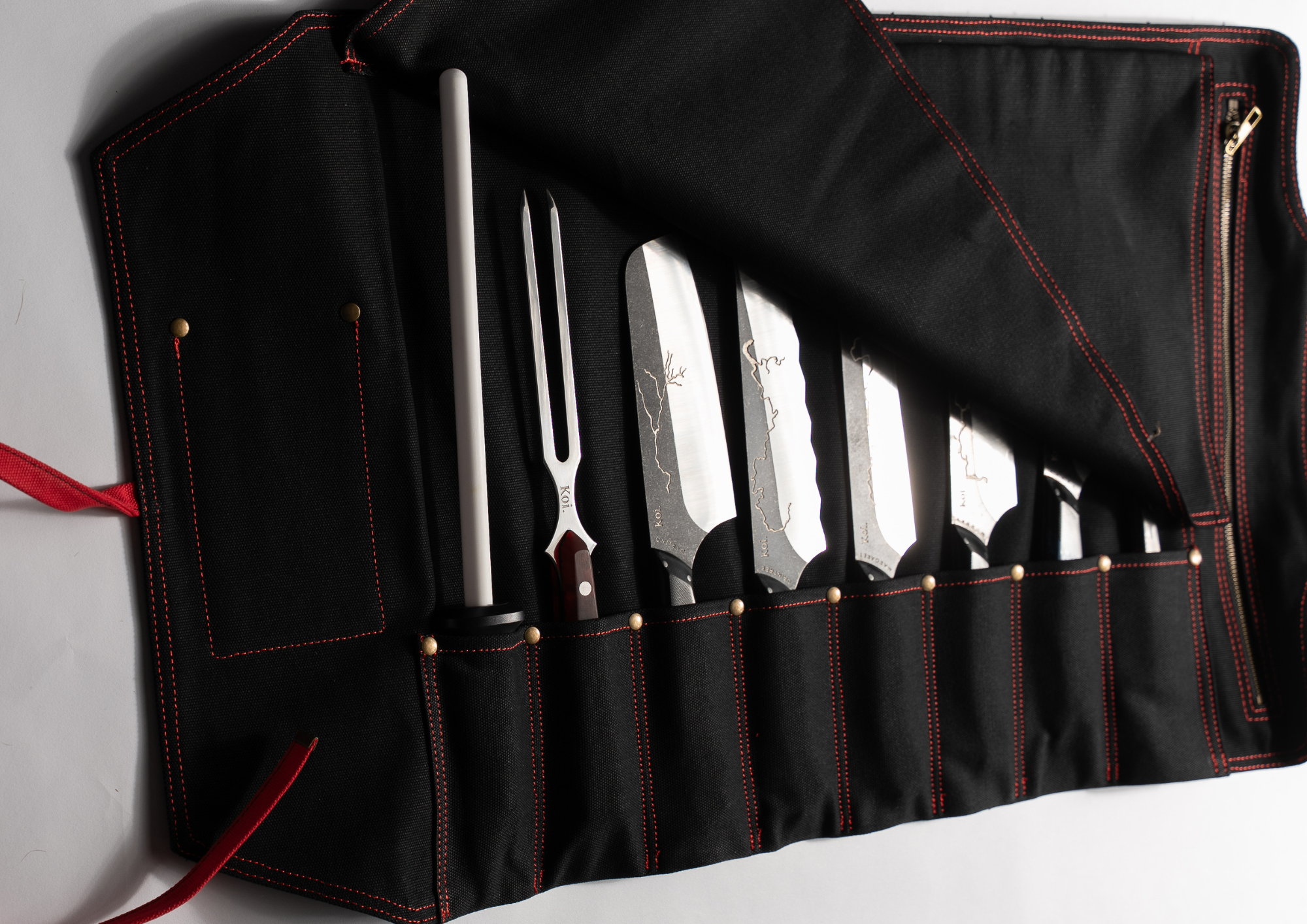 The Canvas Roll Up Knife Holder (8 pieces)