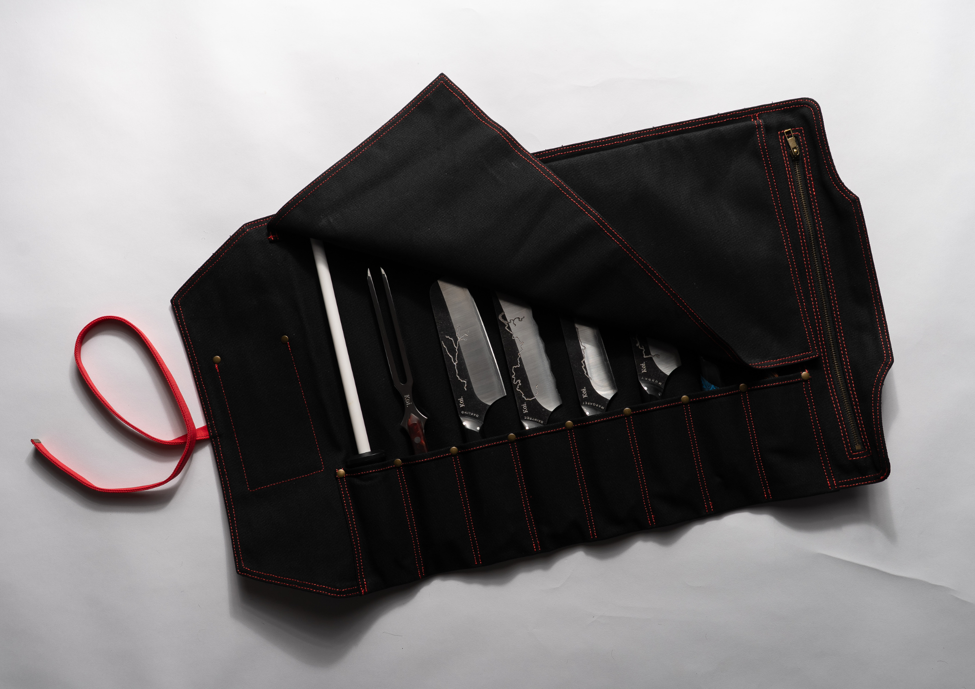 The Canvas Roll Up Knife Holder (8 pieces)