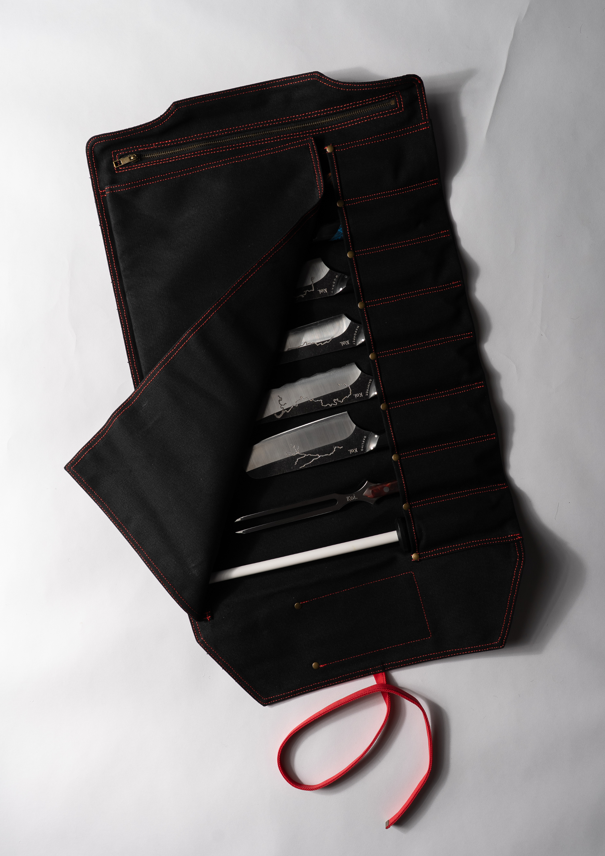 The Canvas Roll Up Knife Holder (8 pieces)