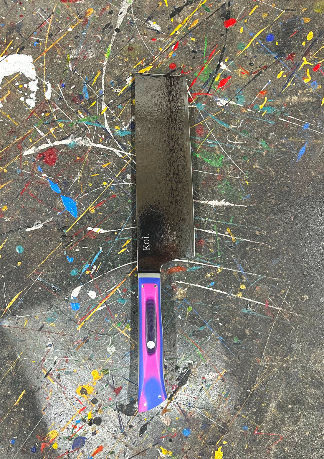 The Urban Rainbow Nakiri (Veg Chopper) - Koi Knives