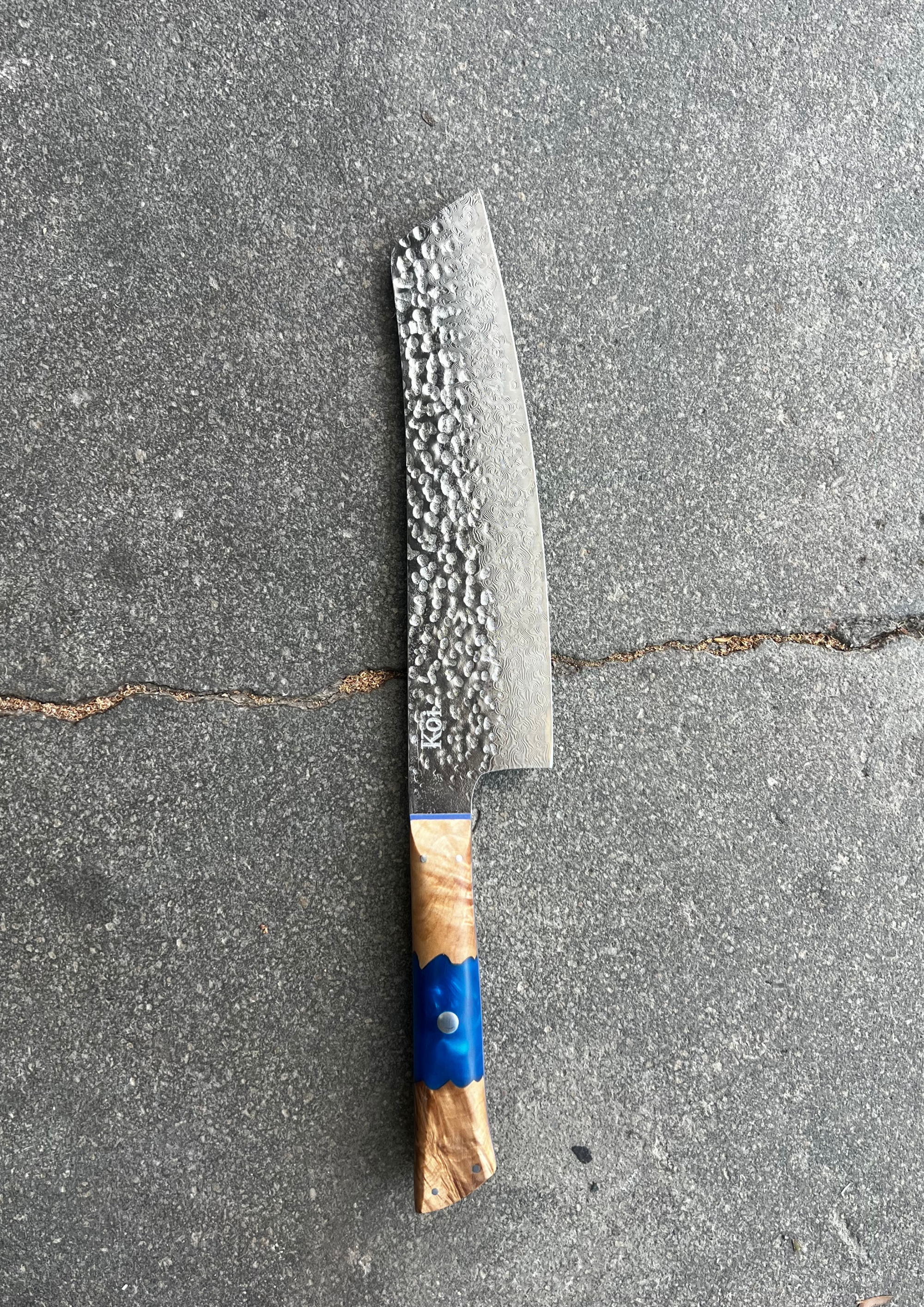 Hammered Veg Chopper - Koi Knives