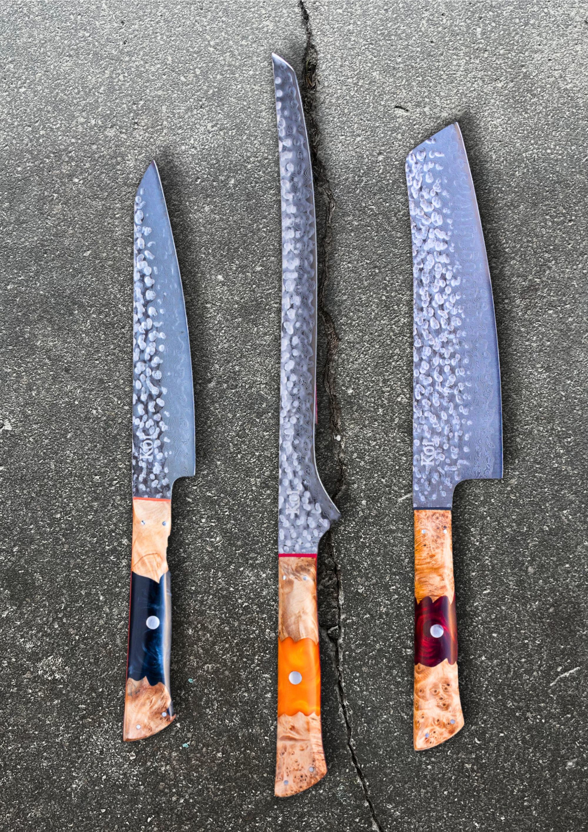 3 Piece - Veg Shopper, Slicer &amp; Utility - Koi Knives