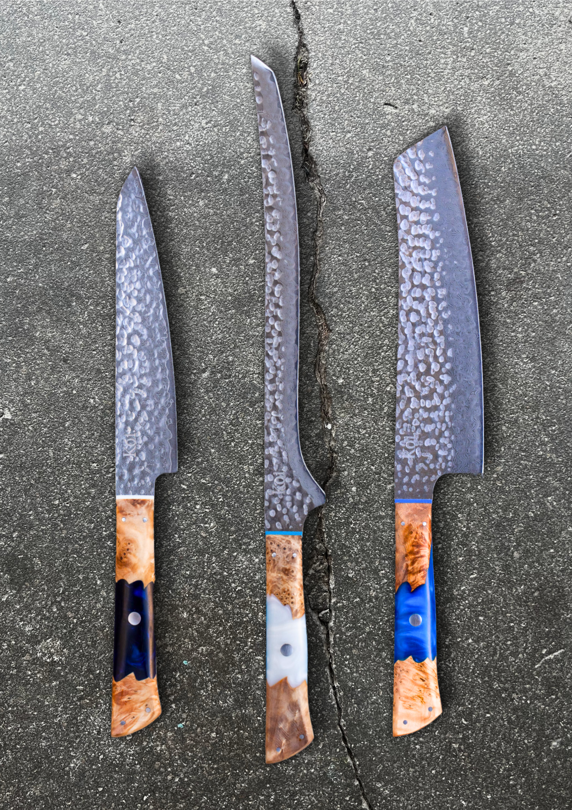 3 Piece - Veg Shopper, Slicer &amp; Utility - Koi Knives