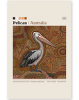 Australian Pelican art card by Koi Knives