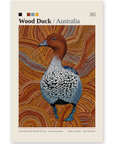 Australian Wood Duck art card by Koi Knives