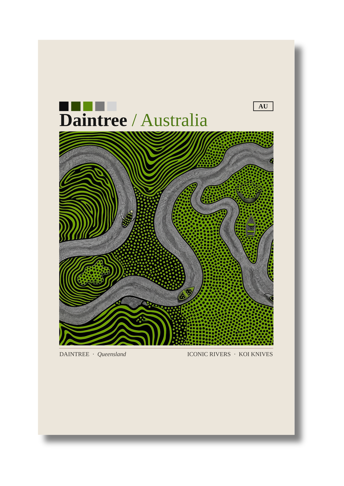 Daintree art card by Koi Knives