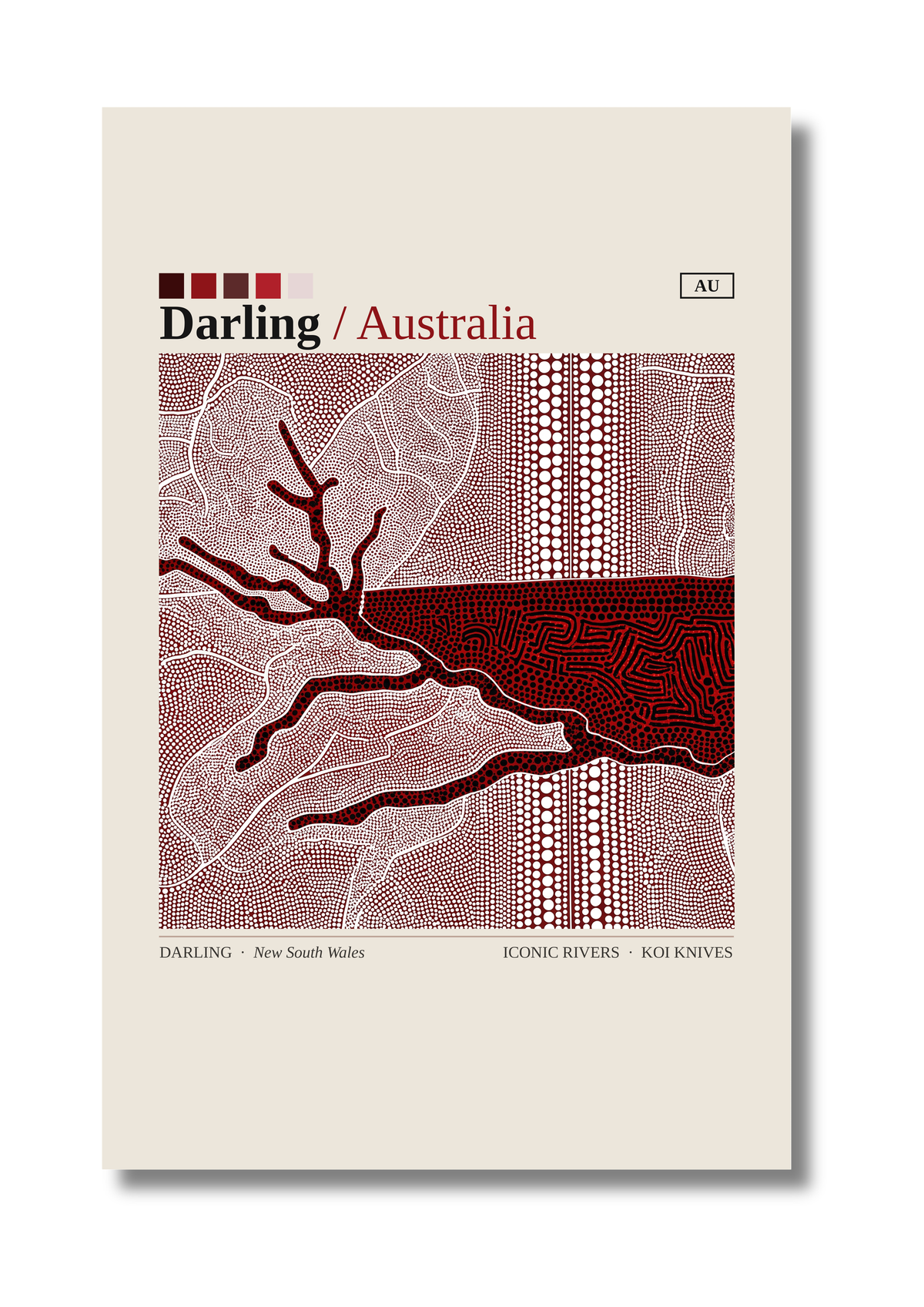 Darling art card by Koi Knives