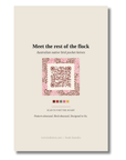 Back of the Galah art card with QR code