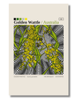 Golden Wattle art card by Koi Knives