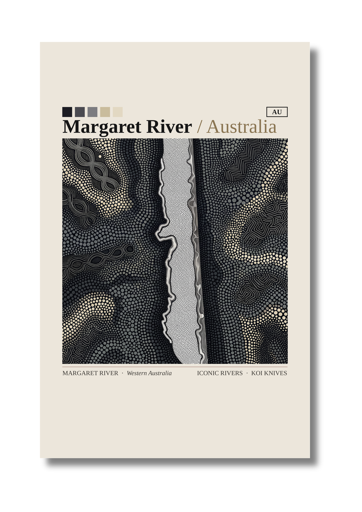 Margaret River art card by Koi Knives