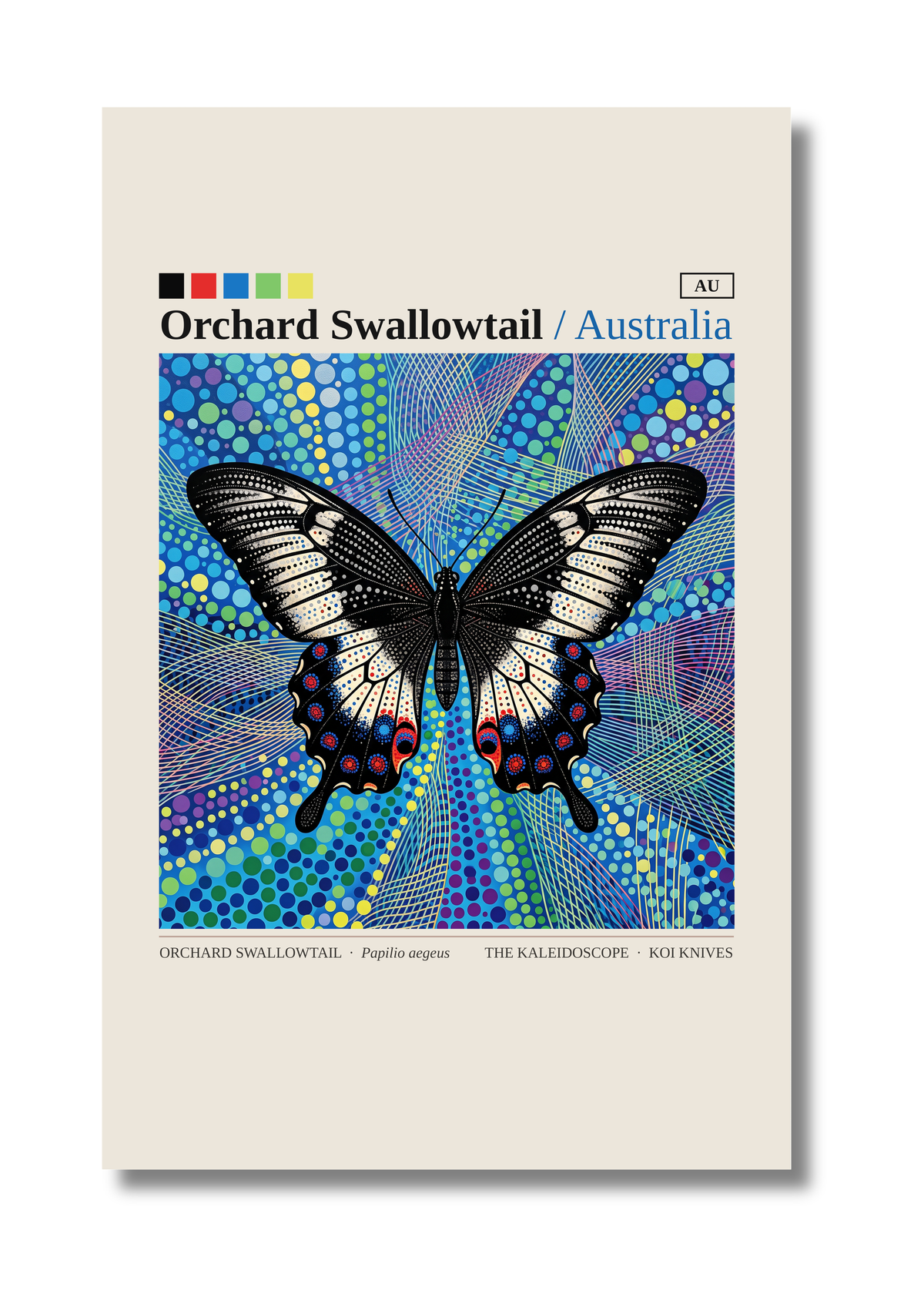 Orchard Swallowtail art card by Koi Knives