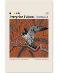 Peregrine Falcon art card by Koi Knives