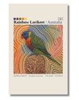Rainbow Lorikeet art card by Koi Knives