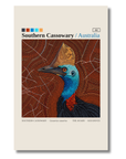 Southern Cassowary art card by Koi Knives