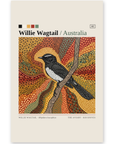 Willie Wagtail art card by Koi Knives