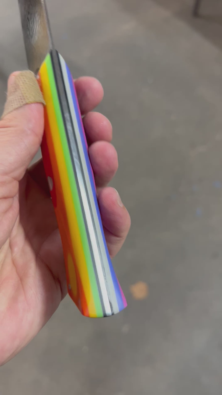 Large Chef's Knife | "Western Profile" | Rainbow Collection