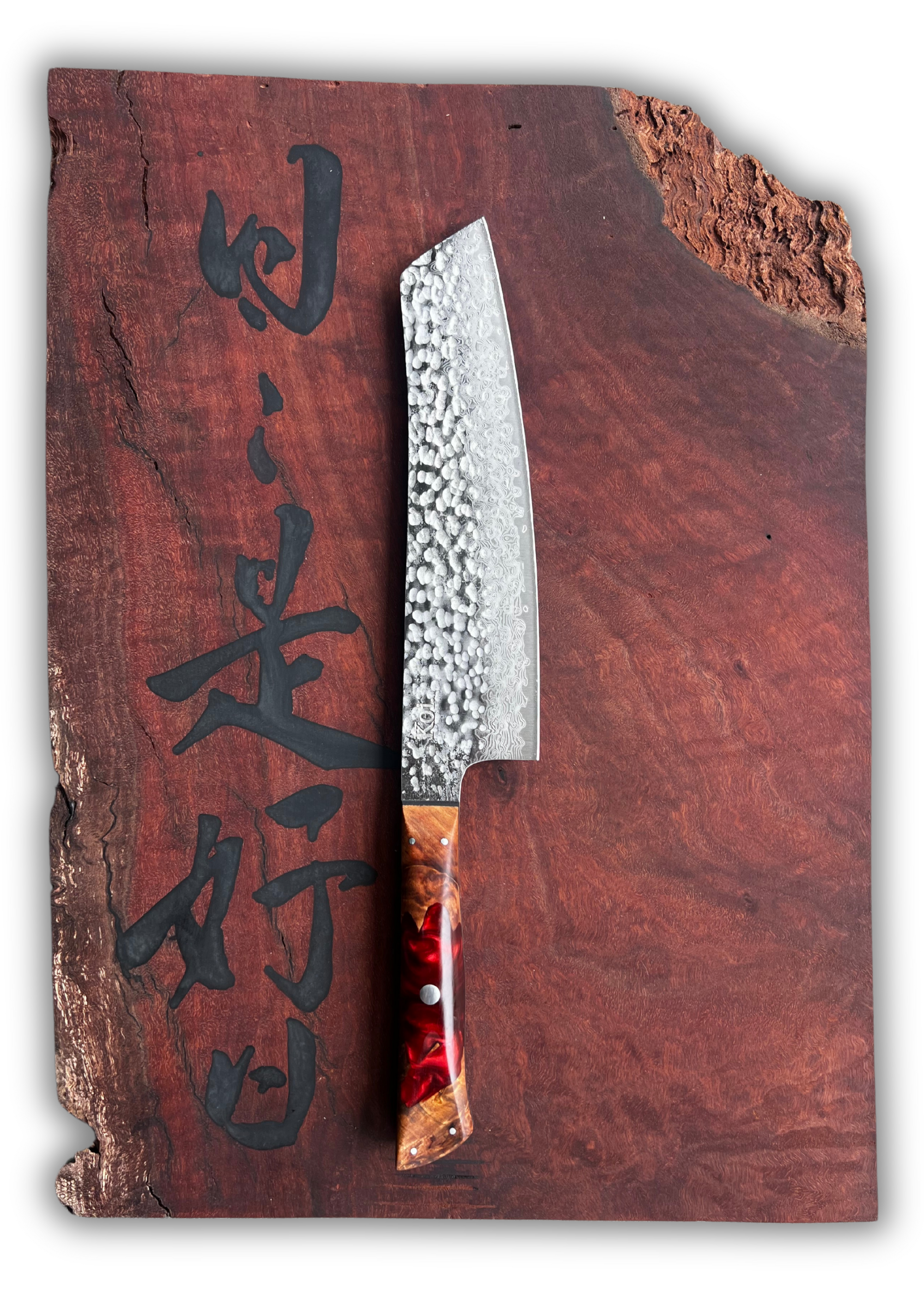 Hammered Veg Chopper - Koi Knives