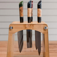 6 Knife Standing Bench Rack - Koi Knives