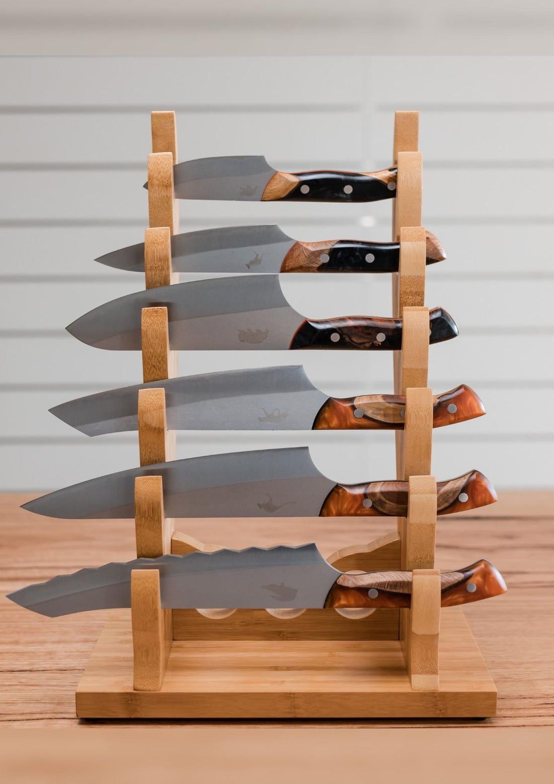 6 Knife "Antler" Knife Rack - Koi Knives