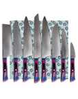 8 Knife Starter Set | "Allrounders" | Rainbow Collection - Koi Knives