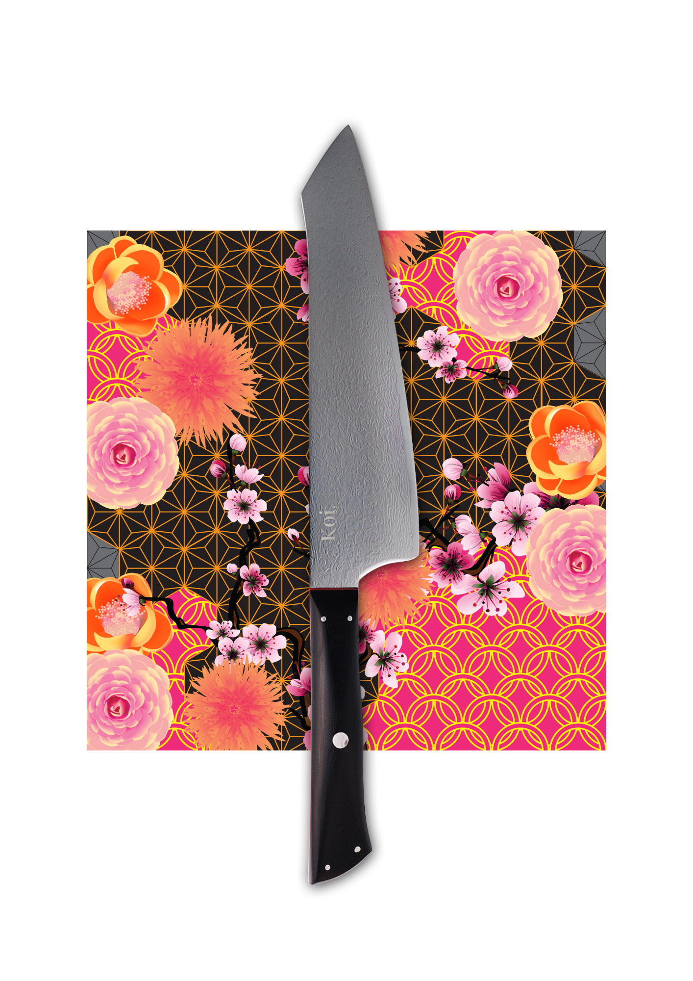 Kiritsuke Knife | &quot;K-Tip&quot; | Ninja Collection - Koi Knives
