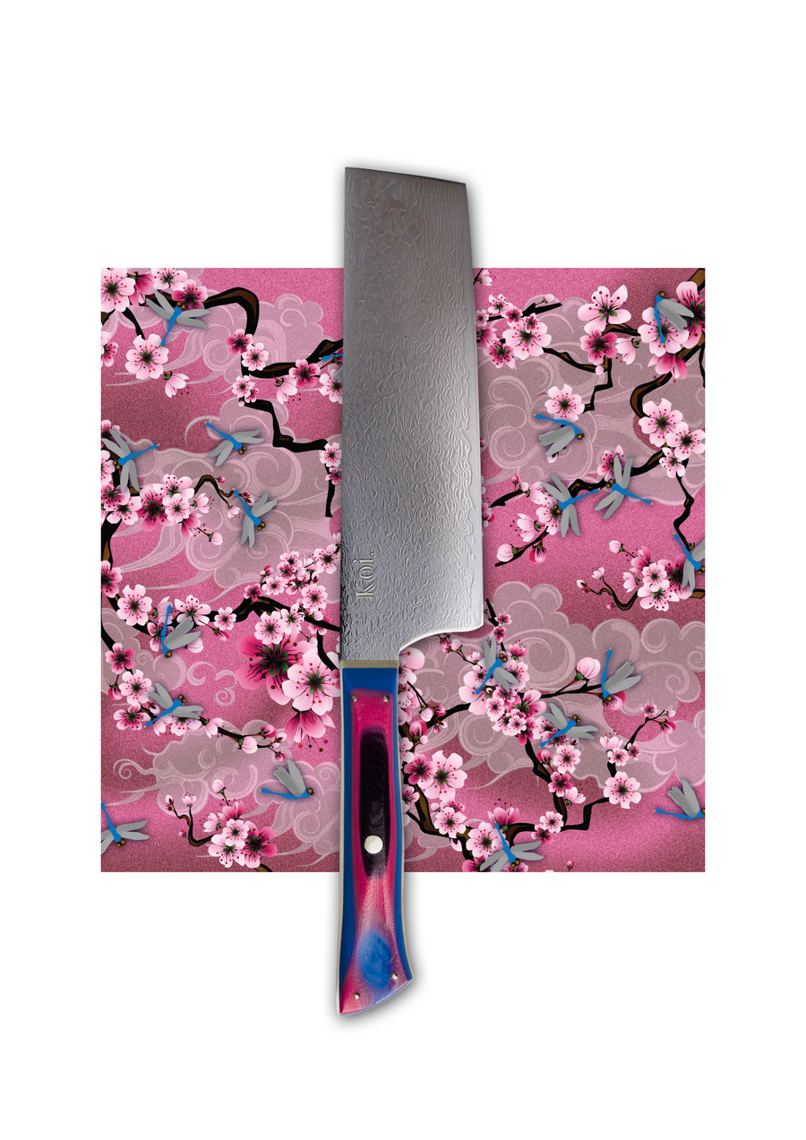 Nakiri Vegetable Knife | "Leaf Cutter" | Rainbow Collection - Koi Knives